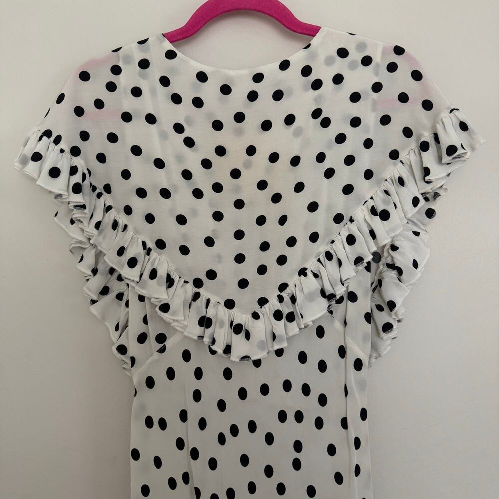 Rat & Boa Mariella Maxi Dress in White and Black Polka Dots, Highly Coveted! - Picture 8 of 10